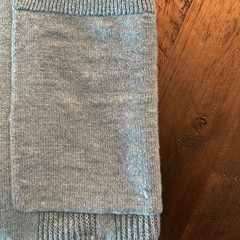 BR Men's linen Cotton Ribbed Polo Sweater - Picture 3 of 7
